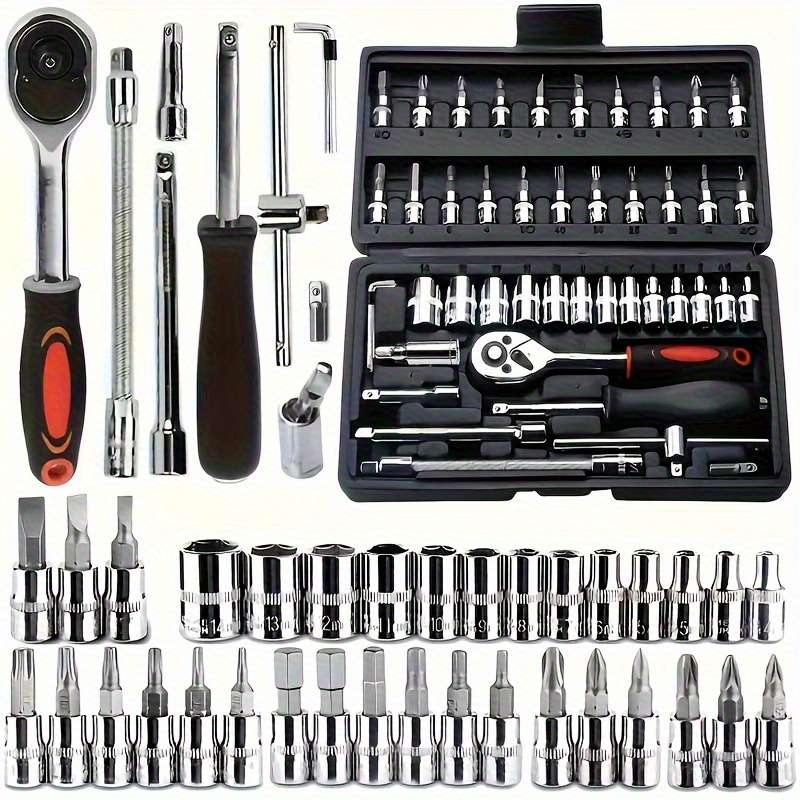 Screwdriver Bit Tool Set Color Regular Black 108 Piece Set Size 8521455625565