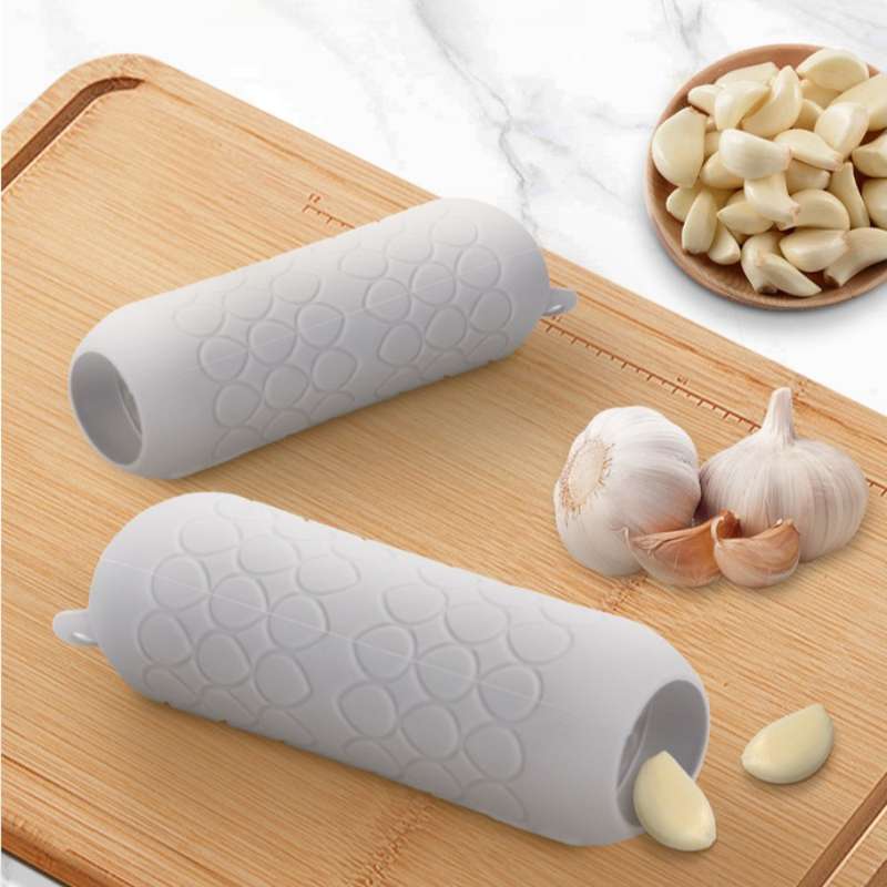1pc Silicone Garlic Peeler Manual Garlic Press Easy-to-Store with Hook Durable and Easy-t