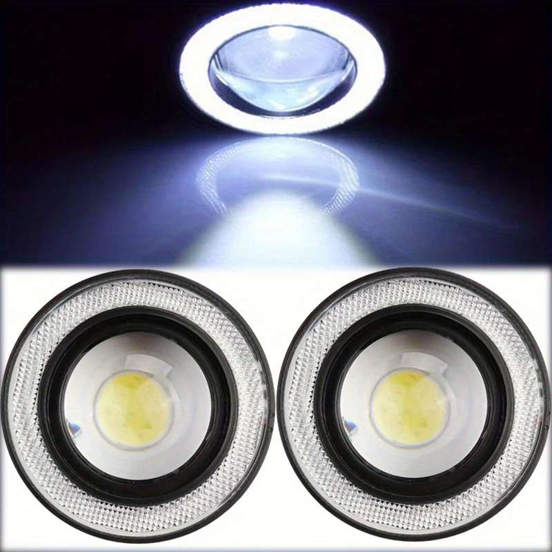 2pcs White Car  Angel Eyes Decorative Lights Personality Beautiful Decorative Lights