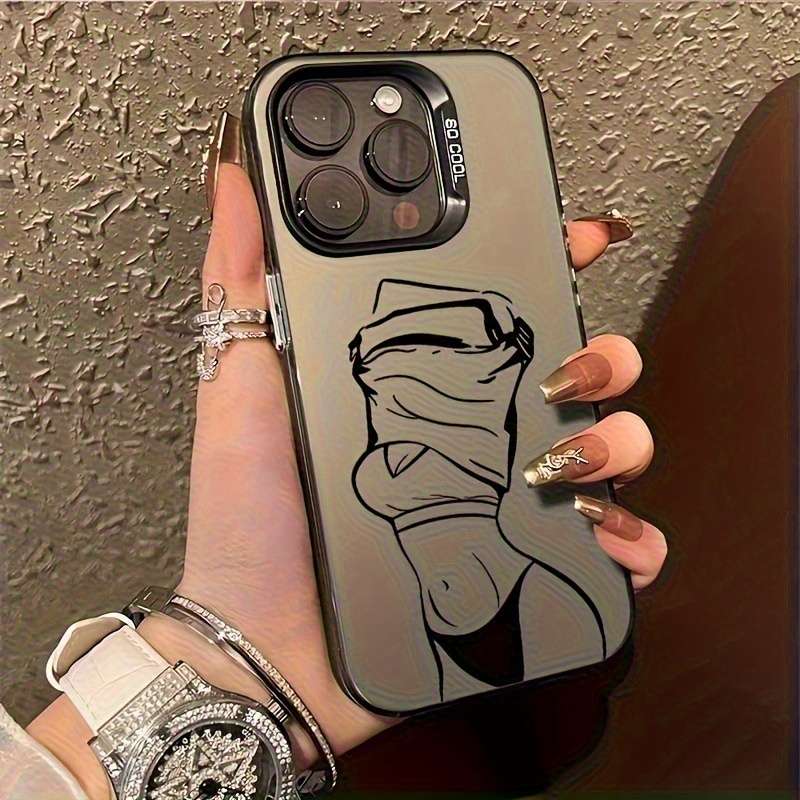 1Pc Black For iPhone 7 8 Se2 Se3 Phone Case Phone Cover