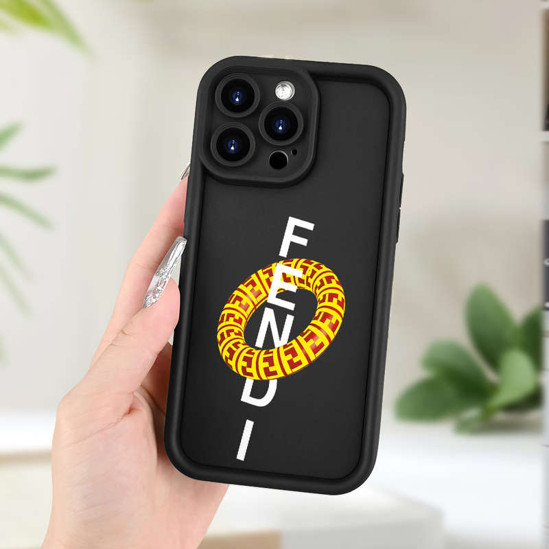 1Pc Black For iPhone XS Swimming Ring Pattern Phone Case