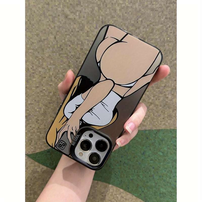 1Pc Black For iPhone 12 Phone Case Phone Cover