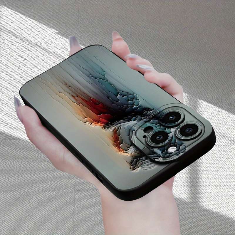 1Pc Black For iPhone 7 Plus 8 Plus Couple Pattern Phone Case