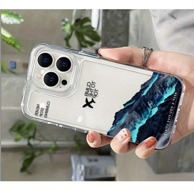 1Pc Transparent For iPhone 16 Plus Phone Case Phone Cover