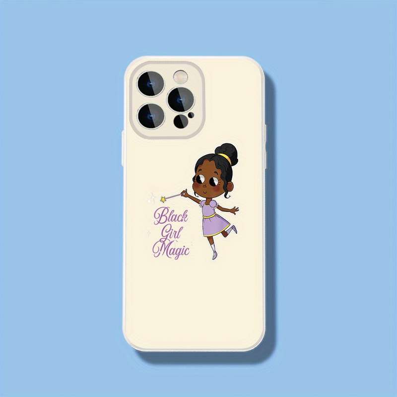 1Pc Black For iPhone 11 Magical Girl Power African Phone Case