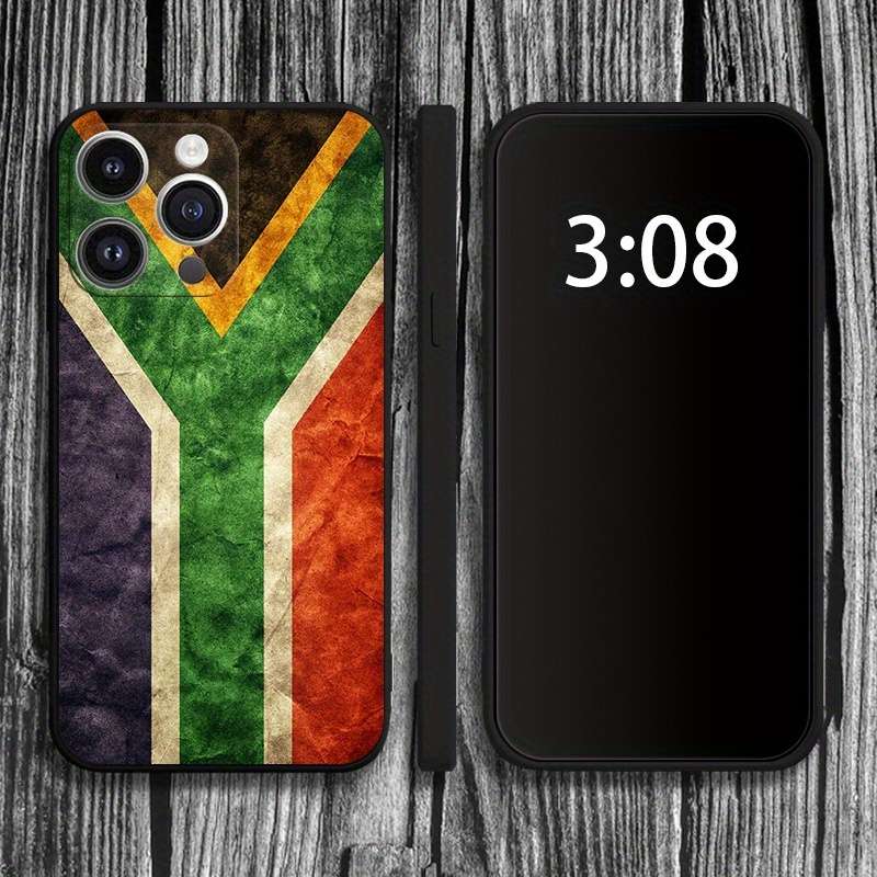 1Pc Mixed Color  For iPhone XS Max South African Flag Phone Case
