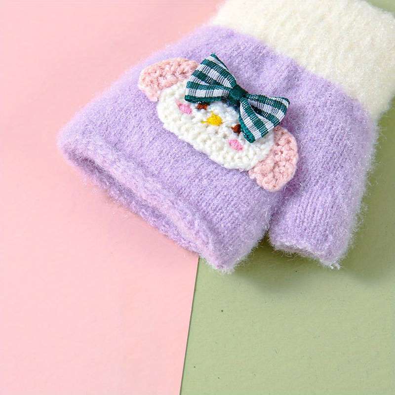 Winter Gloves Color Pink Size 6 To 24 Months