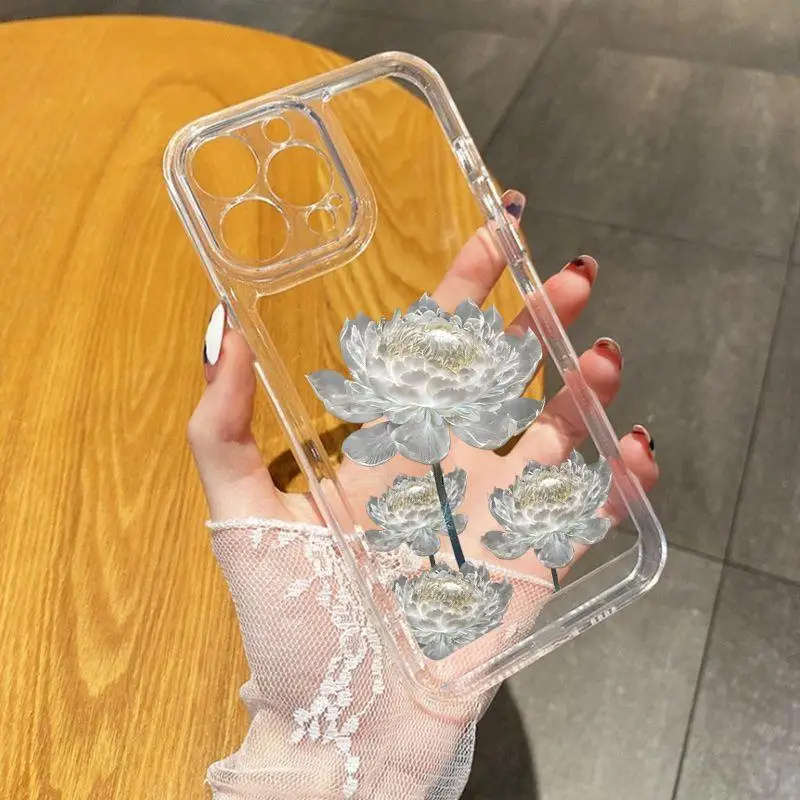 1Pc Transparent For iPhone 13 Mini Phone Case Phone Cover