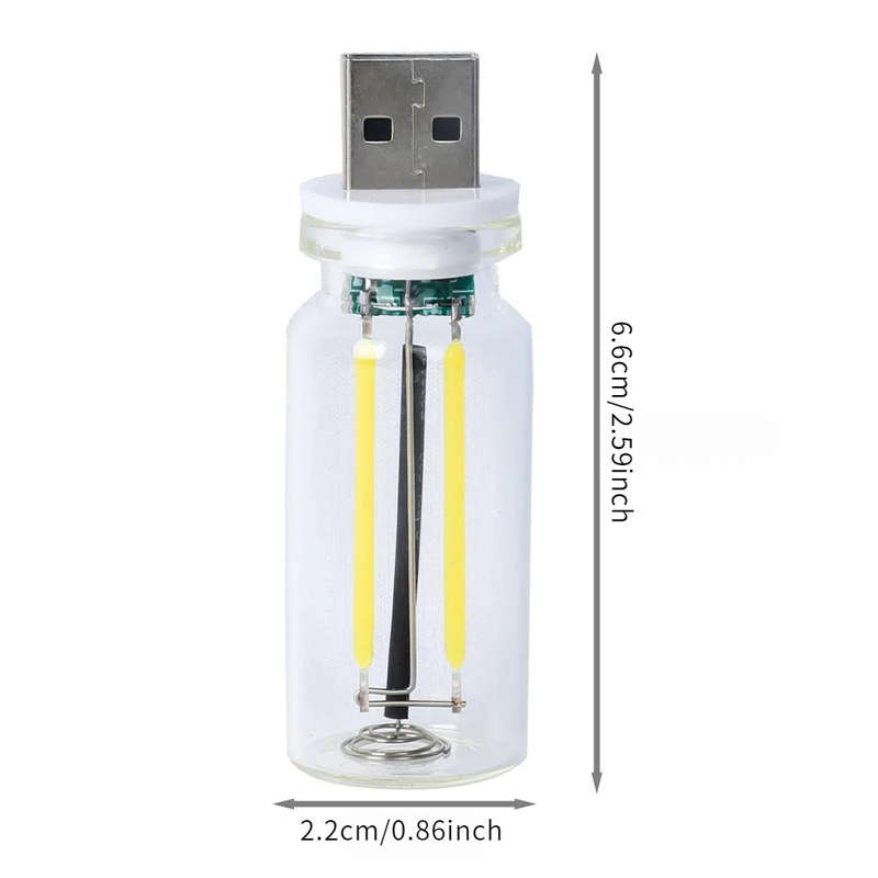 1pc Blue Versatile Touch LED Light USB Powered Multicolor Ambient Car & Bedroom Ni