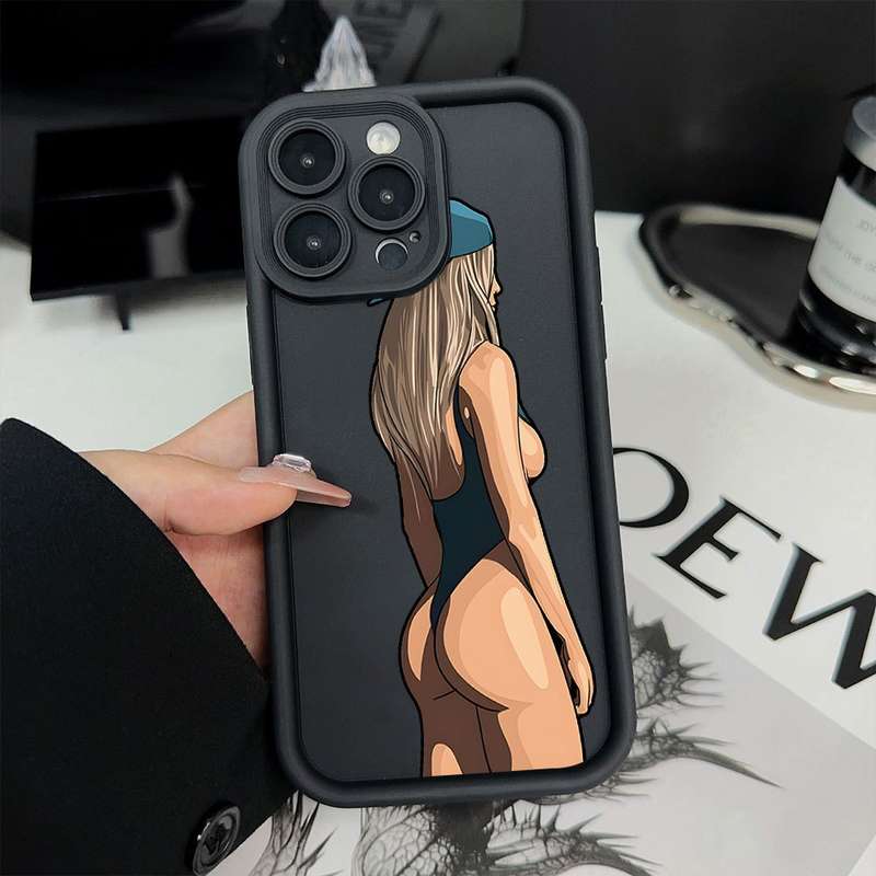 1Pc Black For iPhone 13 Mini Personalized Swimsuits Phone Case