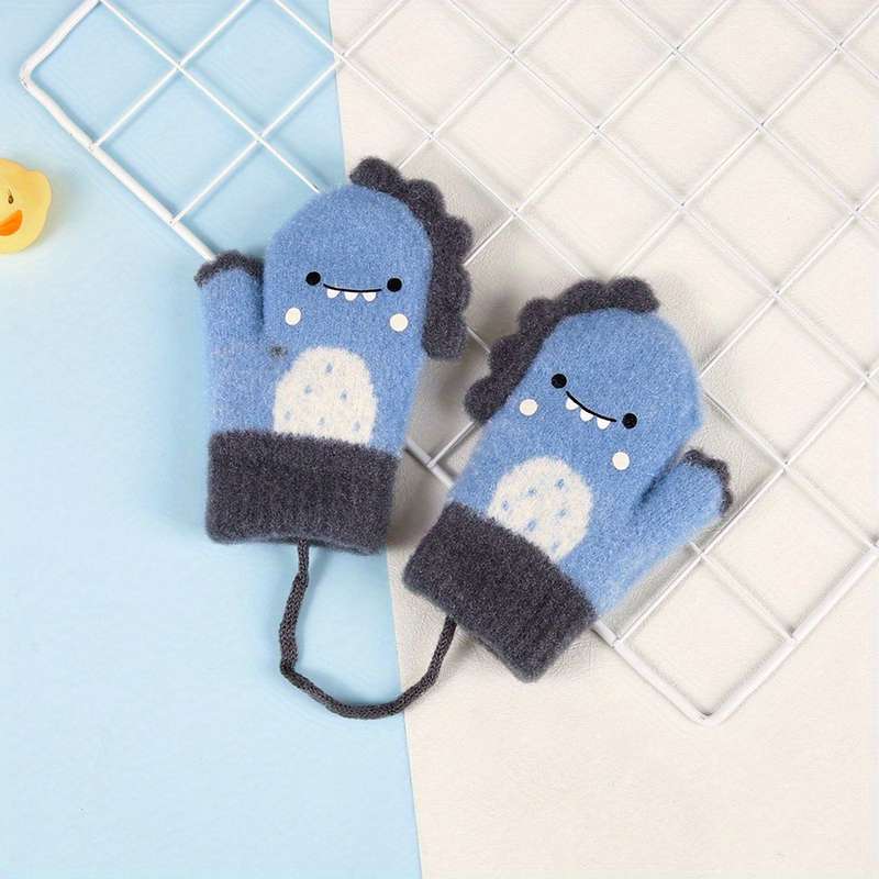 Winter Gloves Color Grey Size 0 To 2Y