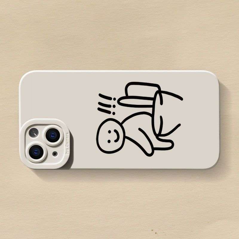 1Pc Beige For iPhone 16 Plus Phone Case Phone Cover