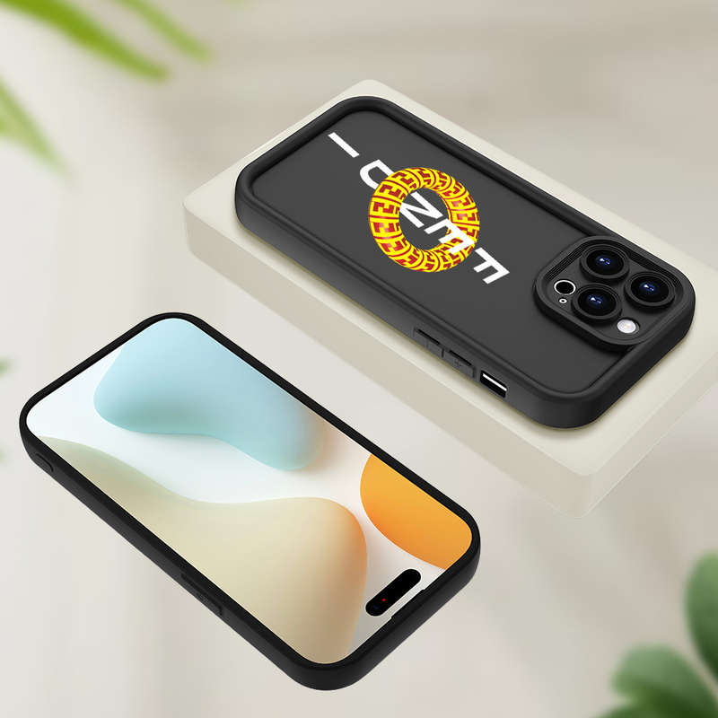 1Pc Black For iPhone XS Swimming Ring Pattern Phone Case