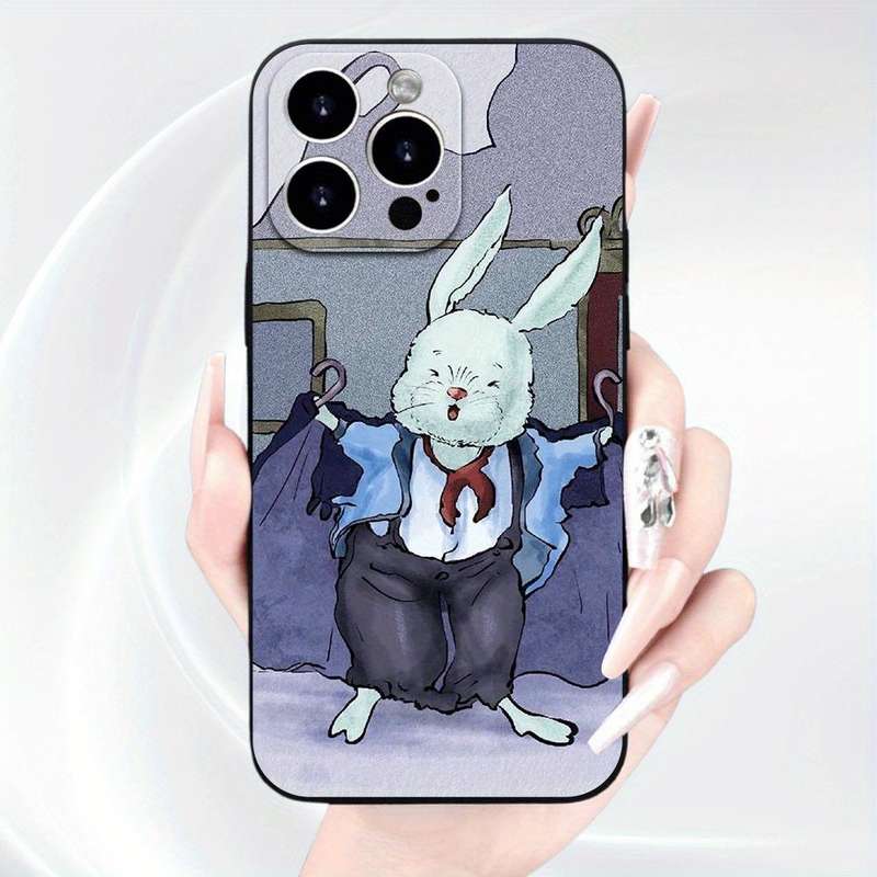 1Pc Black For iPhone 12 TPU Flexible Design Phone Case