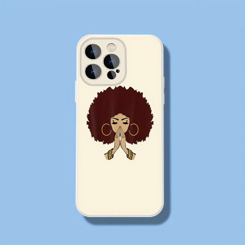 1Pc Black For iPhone 14 Pro Max Beauty African Pride Phone Case