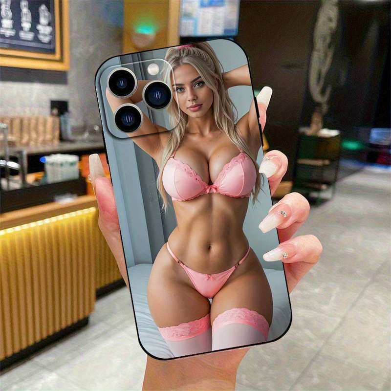 1Pc Black For iPhone 16 Plus Phone Case Phone Cover