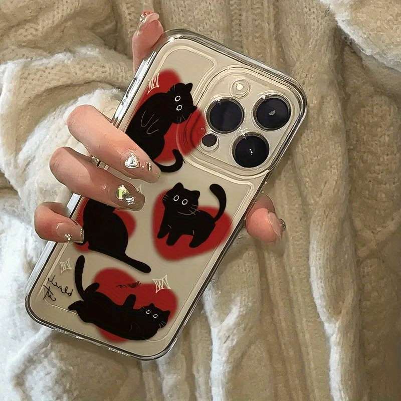 1Pc Transparent For iPhone 16 Plus Phone Case Phone Cover