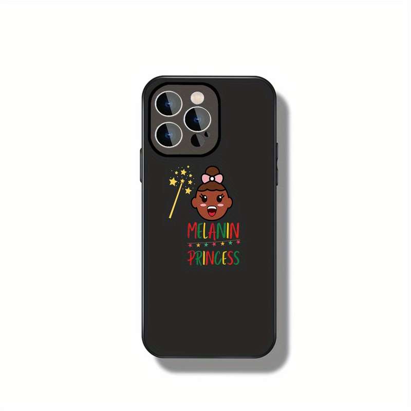 1Pc Black For iPhone 11 Melanin Princess Magic Phone Case