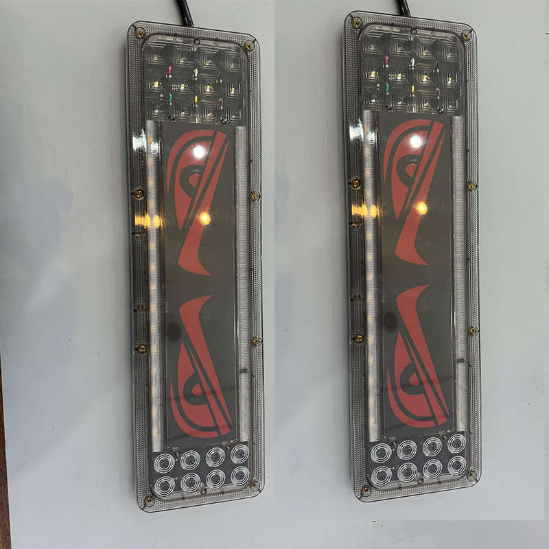 2pcs Car Rear Lights LED Lights for Car Auto Parts Automobile Assembly Lion Dance Ey