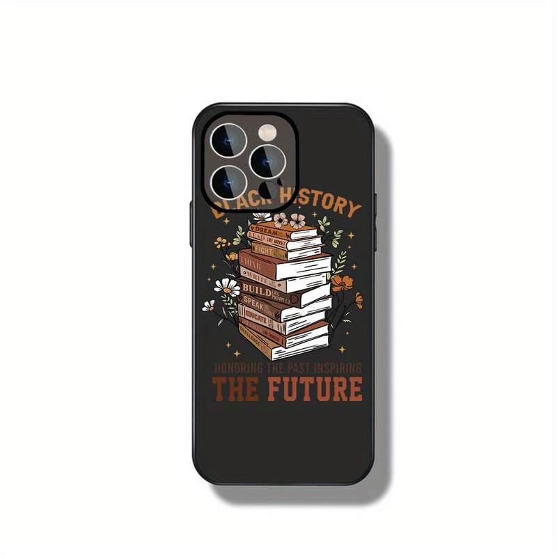 1Pc Black For iPhone 16 Pro Max Empowering Legacy Phone Case