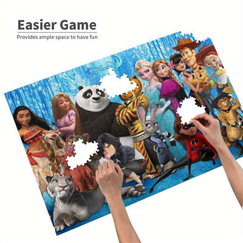 1000pcs Disney Wooden Puzzle Horizontal Style Relax Challenge Perfect for Enjoying