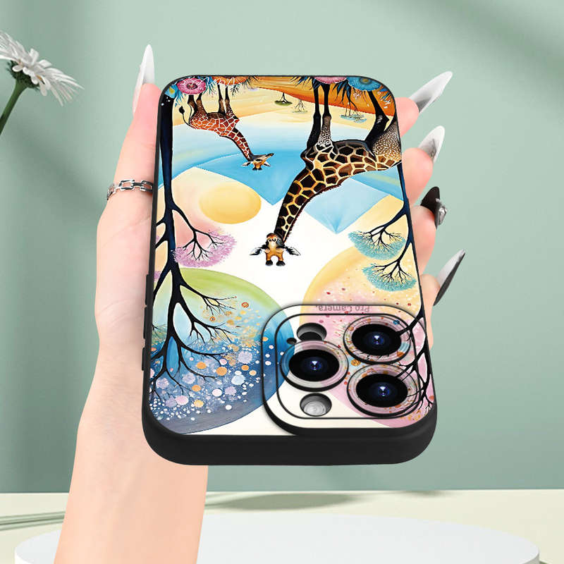 1Pc Black For iPhone XS African Style Phone Case