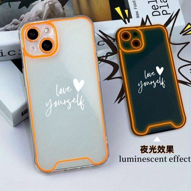 1Pc Orange For iPhone 7 Plus 8 Plus Always Love Yourself Phone Case