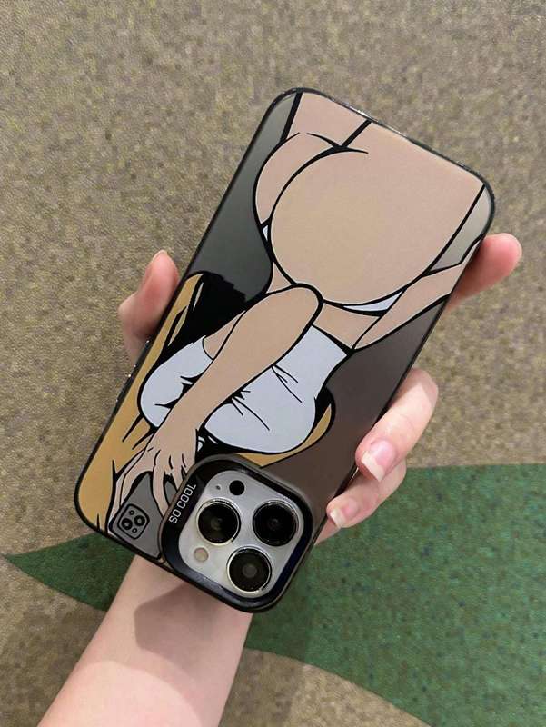 1Pc Black For iPhone 12 Phone Case Phone Cover