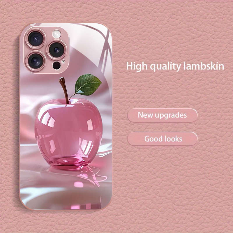 1Pc Pink Red For iPhone 11 Pro Max Pink Crystal Apple Phone Case