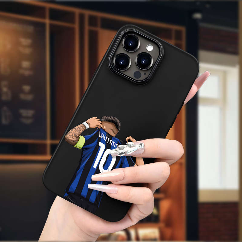 1Pc Black For iPhone 8 Number 10 Player Pattern Phone Case