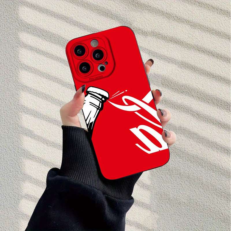 1Pc Black For iPhone XS Max Cola Drinks Designs Phone Case
