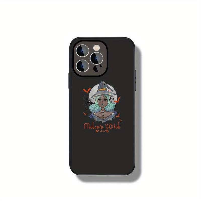 1Pc Black For iPhone 15 Plus Melanin Witch Phone Case