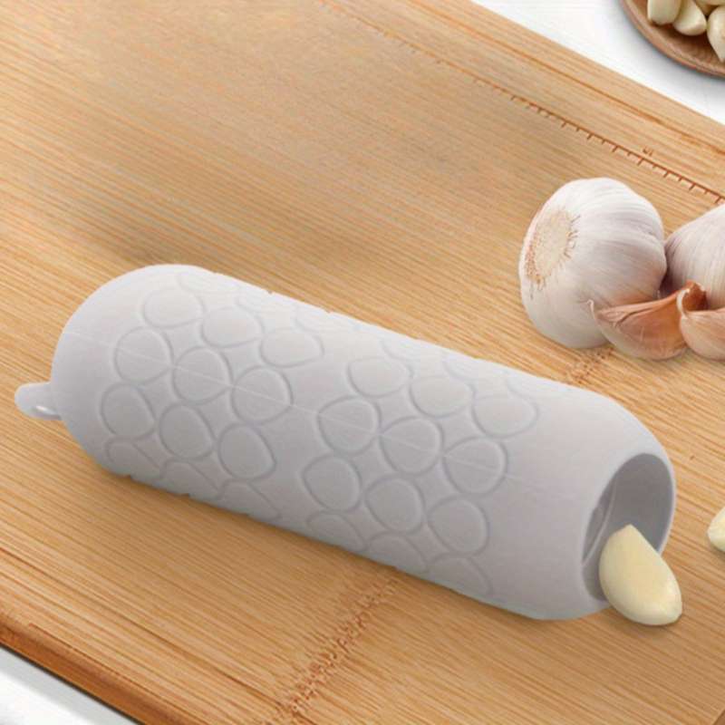 1pc Silicone Garlic Peeler Manual Garlic Press Easy-to-Store with Hook Durable and Easy-t