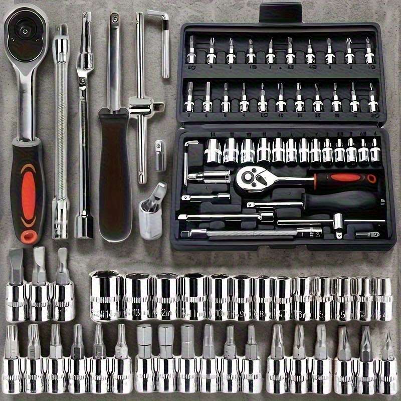 Screwdriver Bit Tool Set Color Black 46 Piece Set