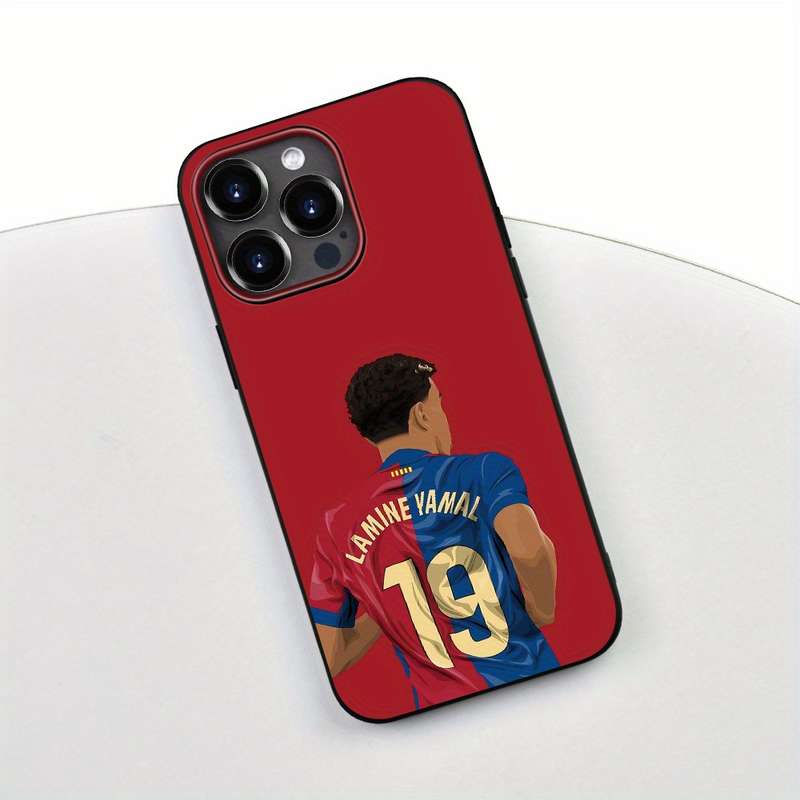 1Pc Black For iPhone XS Jersey Design Phone Case