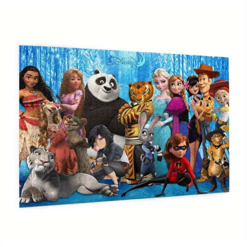 1000pcs Disney Wooden Puzzle Horizontal Style Relax Challenge Perfect for Enjoying
