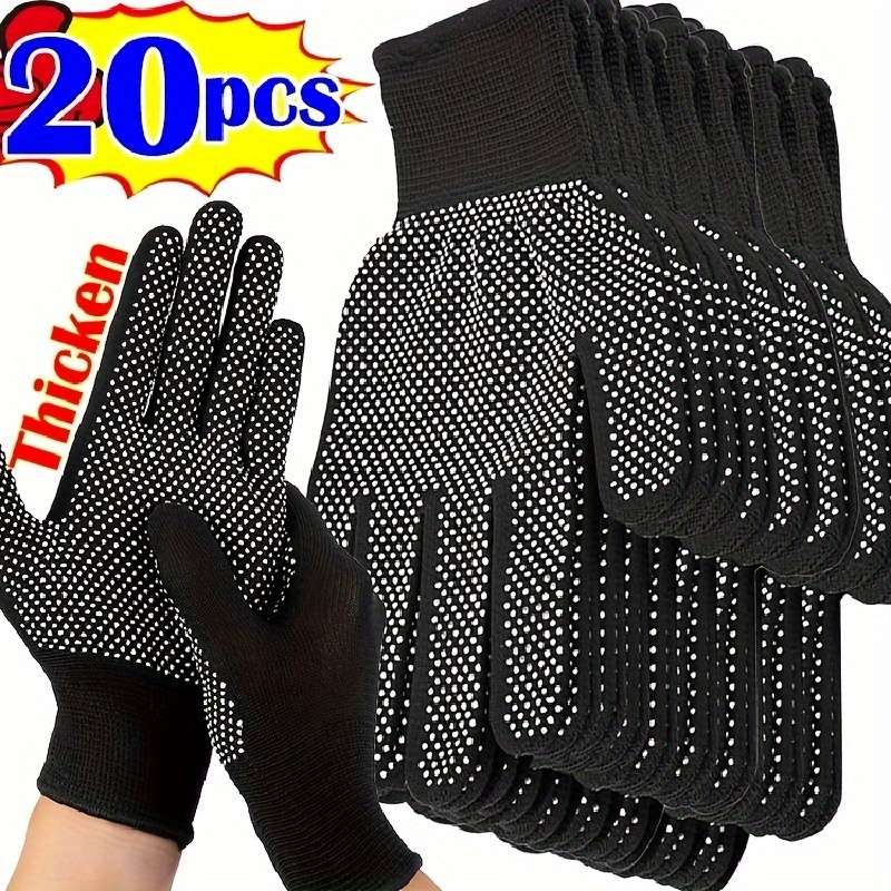 Work Gloves Color Grey Size 20Pcs  10 Pairs