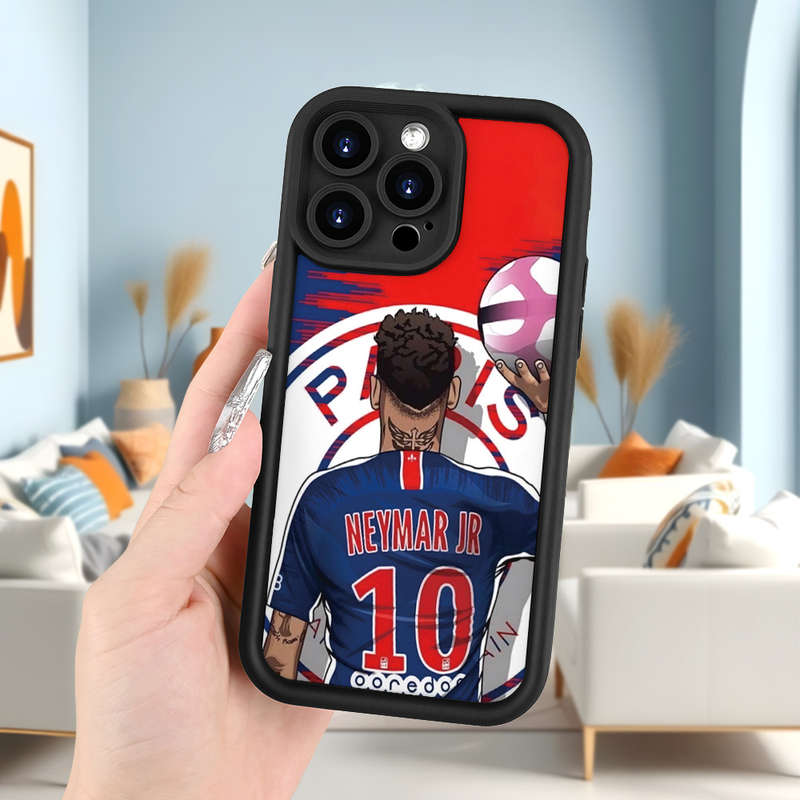 1Pc Black For iPhone 7 Plus 8 Plus Street Soccer Paris Phone Case