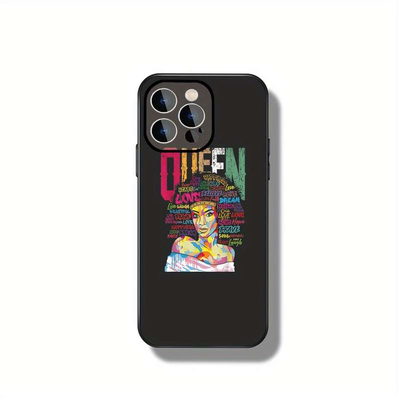 1Pc Ivory White For iPhone 13 Colorful Graffiti Art Phone Case