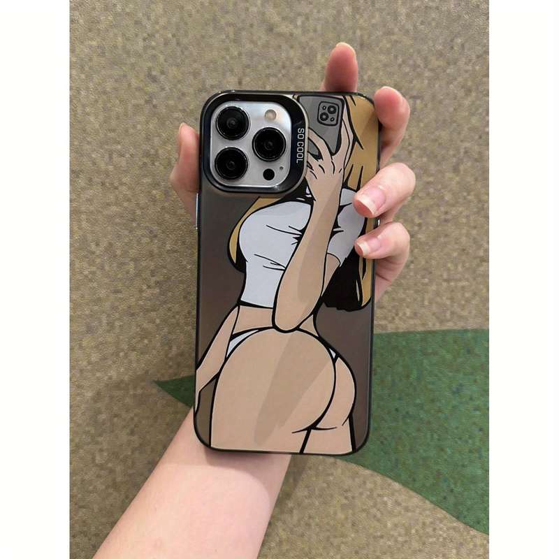 1Pc Black For iPhone 12 Phone Case Phone Cover