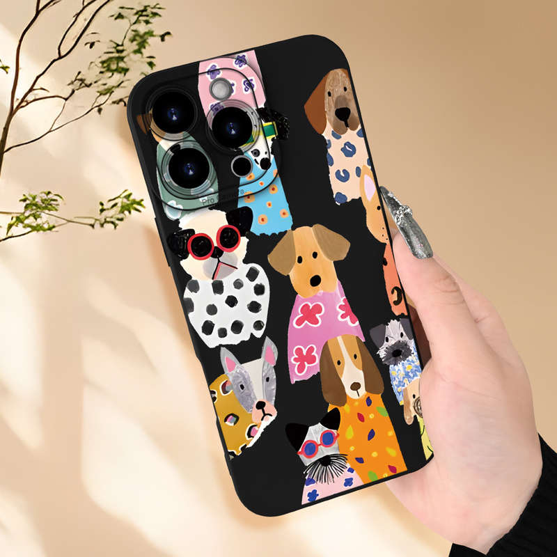 1Pc Black For iPhone 12 Mini Phone Case Phone Cover