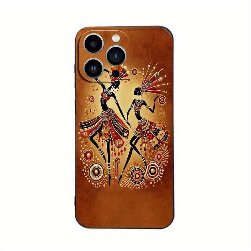 1Pc Black For iPhone 16 Pro Max African Beauty Phone Case