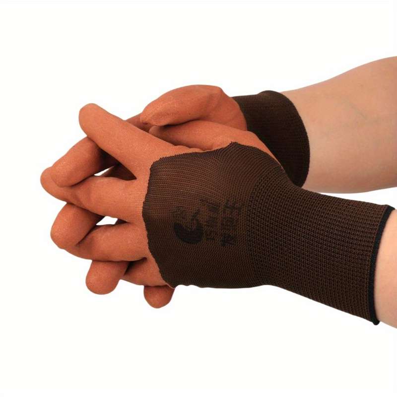 1 Pair Black Finger Thickened Multi Purpose Work Gloves
