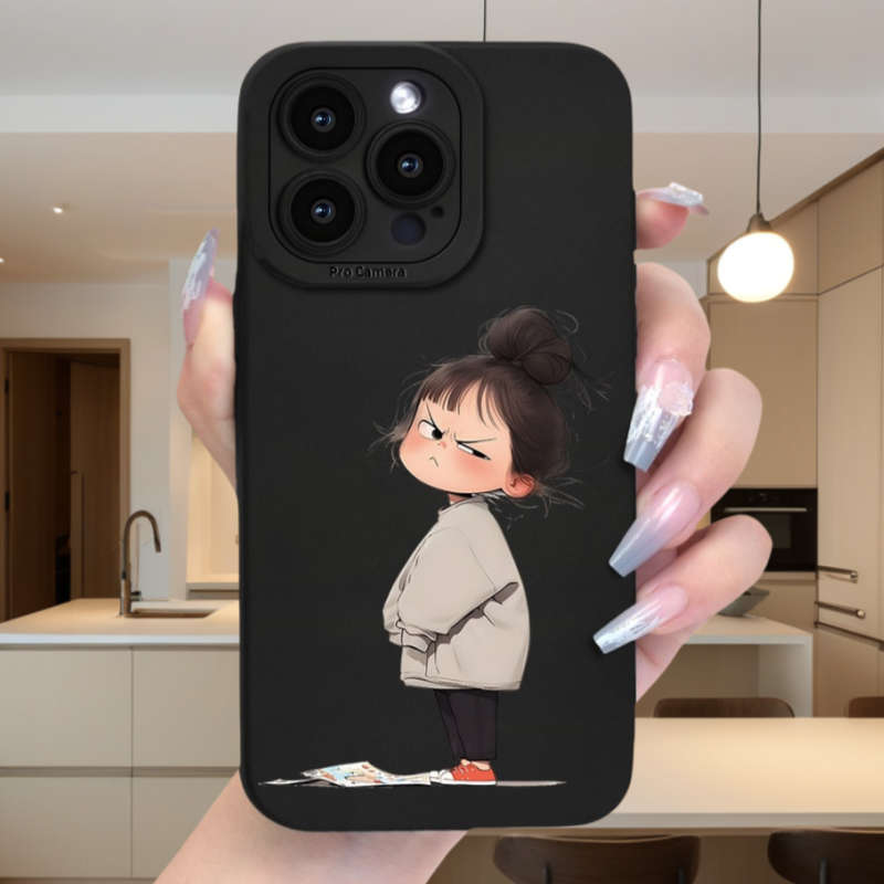 1Pc Black For iPhone 7 Plus 8 Plus Phone Case Phone Cover
