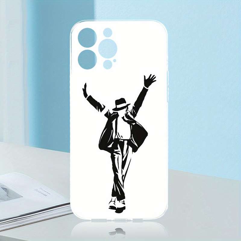 1Pc Transparent For iPhone XS King Of Dance Jackson Phone Case