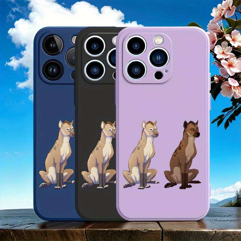 1Pc Blue For iPhone 7 Plus 8 Plus African Wild Dog Phone Case