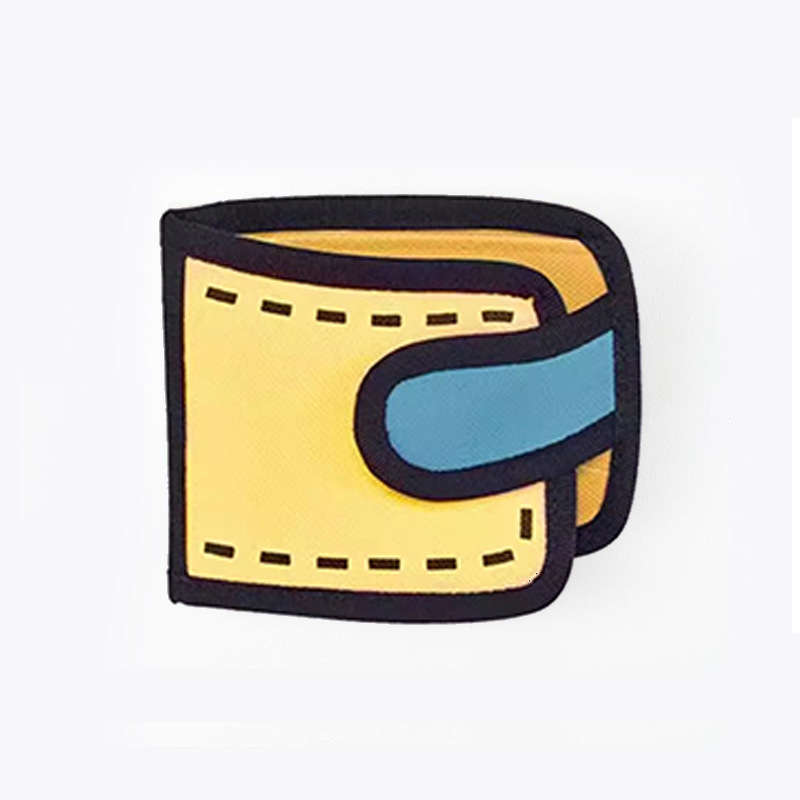 1pc Japanese-Inspired Canvas Card Holder Wallet Cute 2D3D Cartoon Design Large Capacity Snap Cl