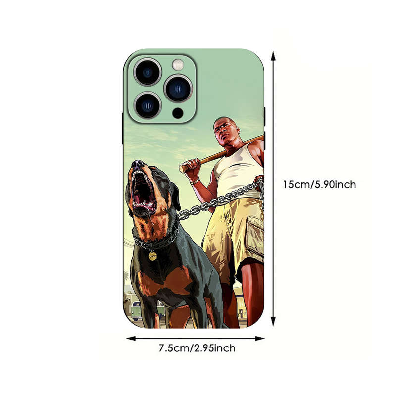 1Pc Black For iPhone 15 Plus Cartoon Cute Phone Case