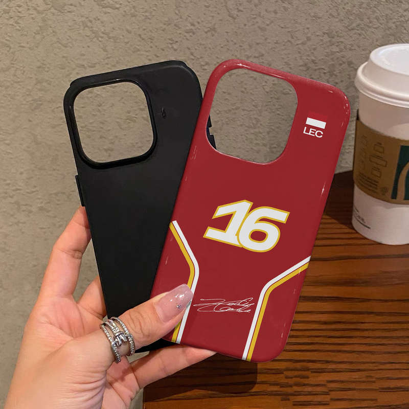 1Pc Mixed Color For iPhone 14 Pro F1 No16 Charles Leclerc Phone Case