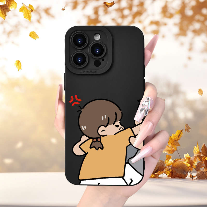 1Pc Black For iPhone 15 Plus Phone Case Phone Cover